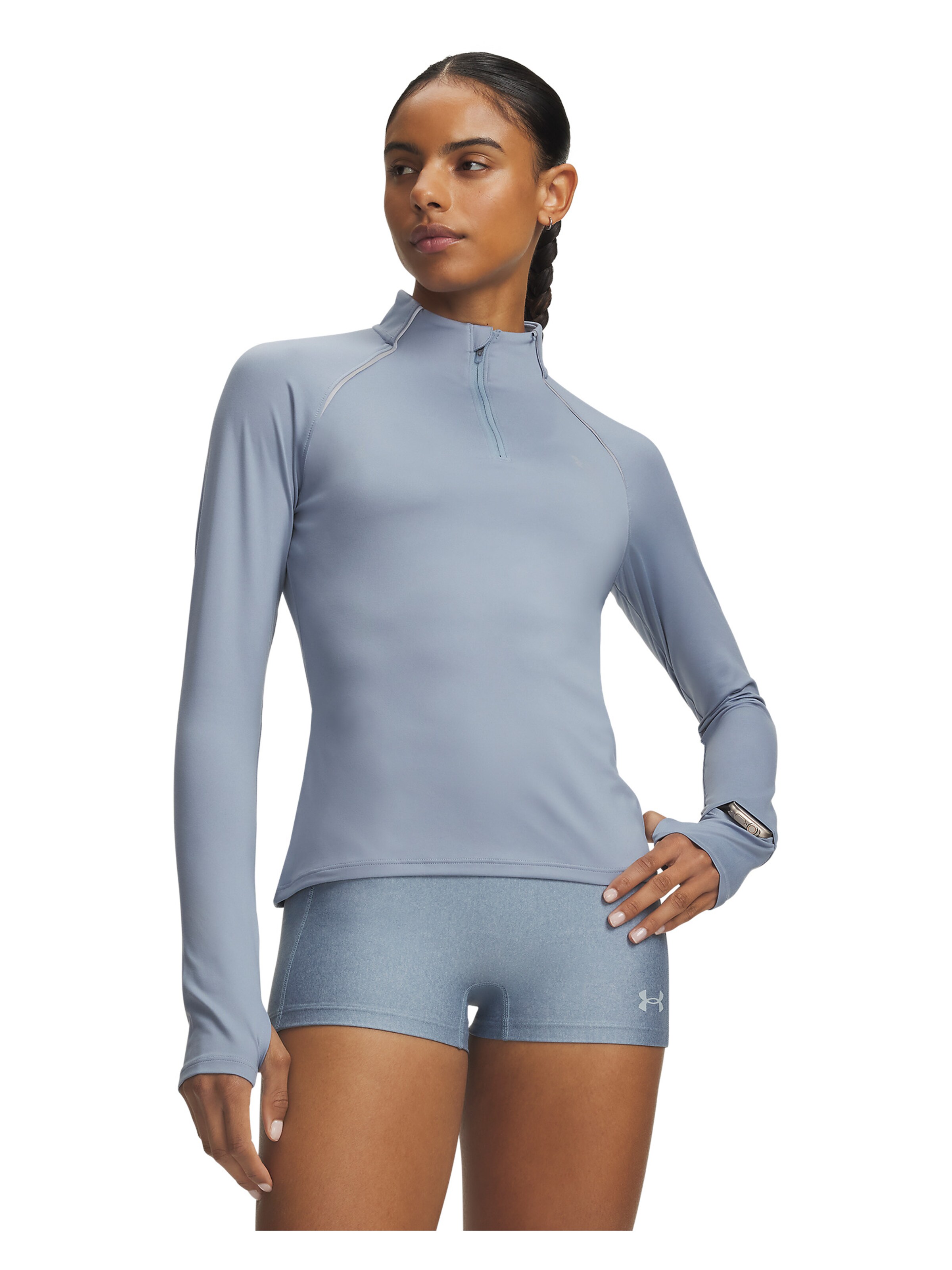 UNDER ARMOUR Performance shirt 'Velociti' in Blue: front