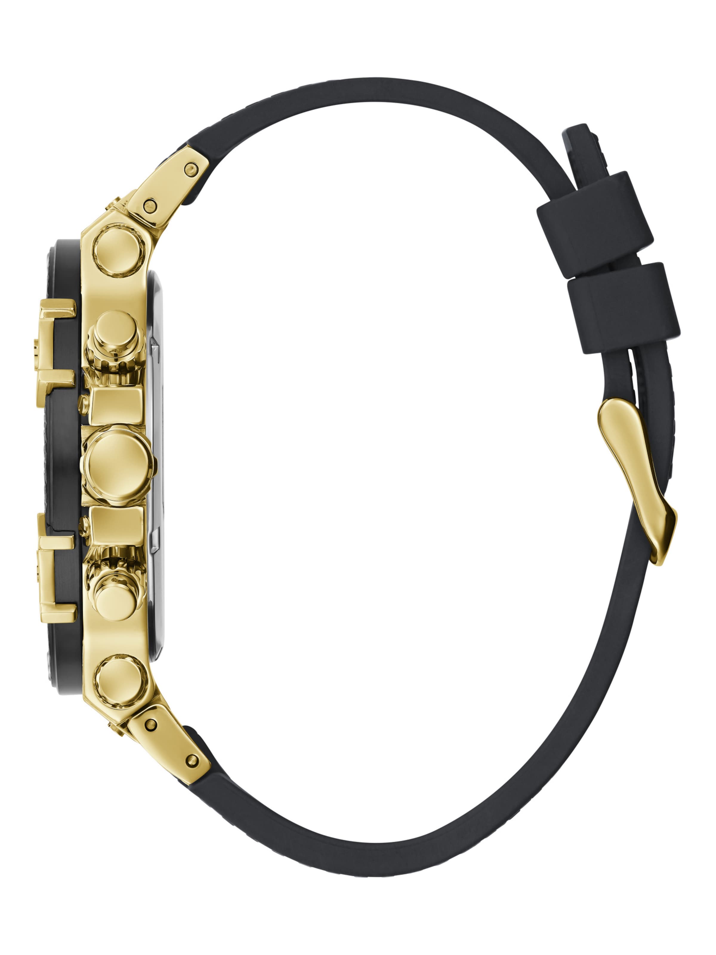 Montre à affichage analogique GUESS en or