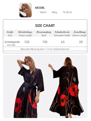 Vivi Idee Morgenmantel 'Dalien'‌‌‌‌‌ in Schwarz