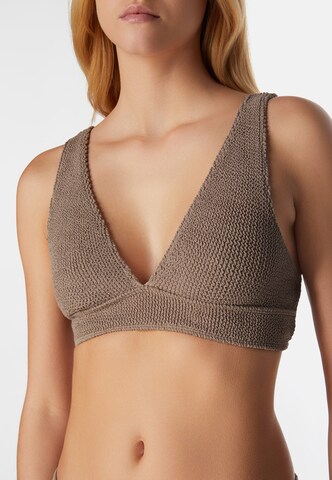 SORBET ISLAND Triangle Bikini 'Aqua' in Brown