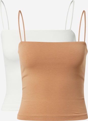 Gina Tricot Top 'Scarlet' in Beige: front