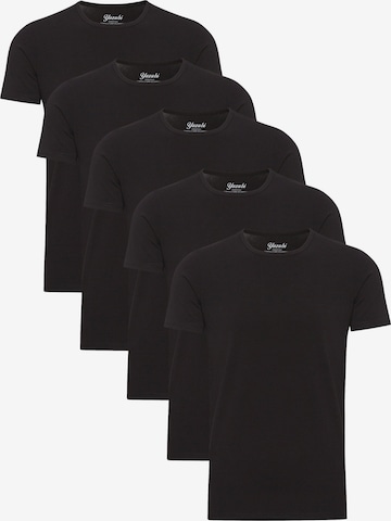 yazubi T-Shirt 'Mythic' in Schwarz: Vorderseite