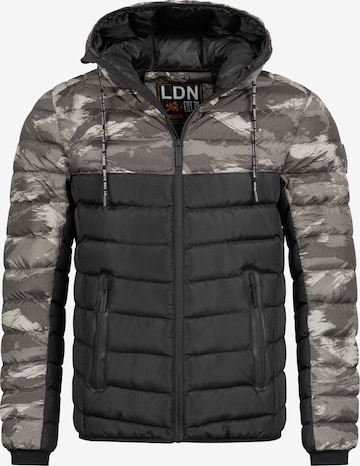 BRAVE SOUL Winter Jacket 'CYIBER' in Grey: front