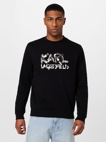 Karl Lagerfeld Sweatshirt in Schwarz: predná strana
