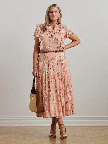 Lauren Ralph Lauren Plus Блузка в Ярко-розовый
