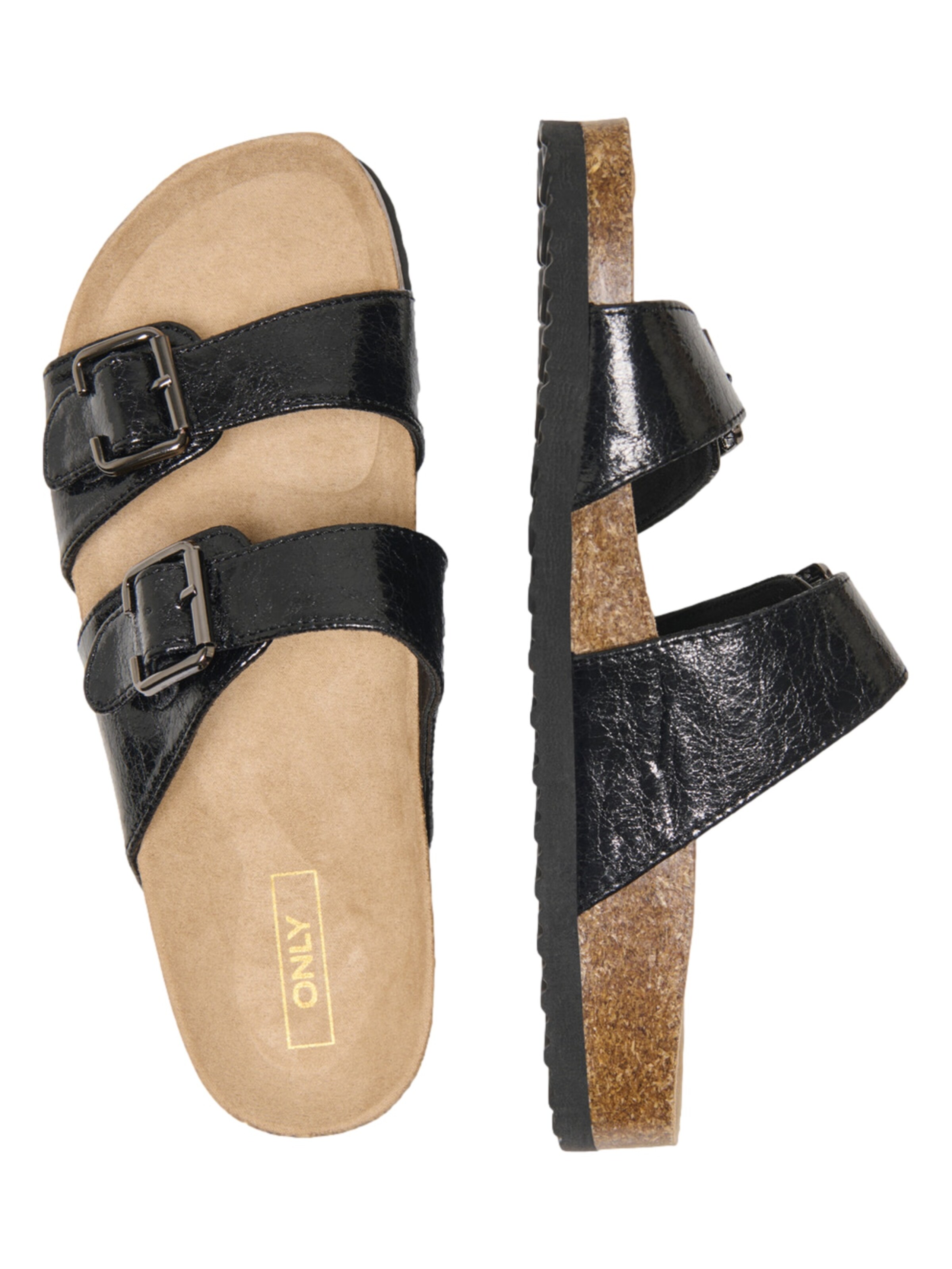 ONLY SHOES Muiltjes 'Maxi' in Zwart