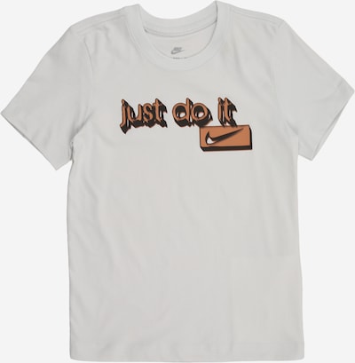 122-128 dydžio Marškinėliai iš Nike Sportswear, spalva – rusvai rausva / juoda / balkšva, Prekių apžvalga