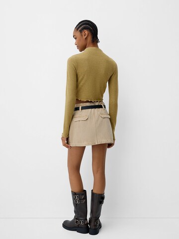 Pull-over Bershka en vert