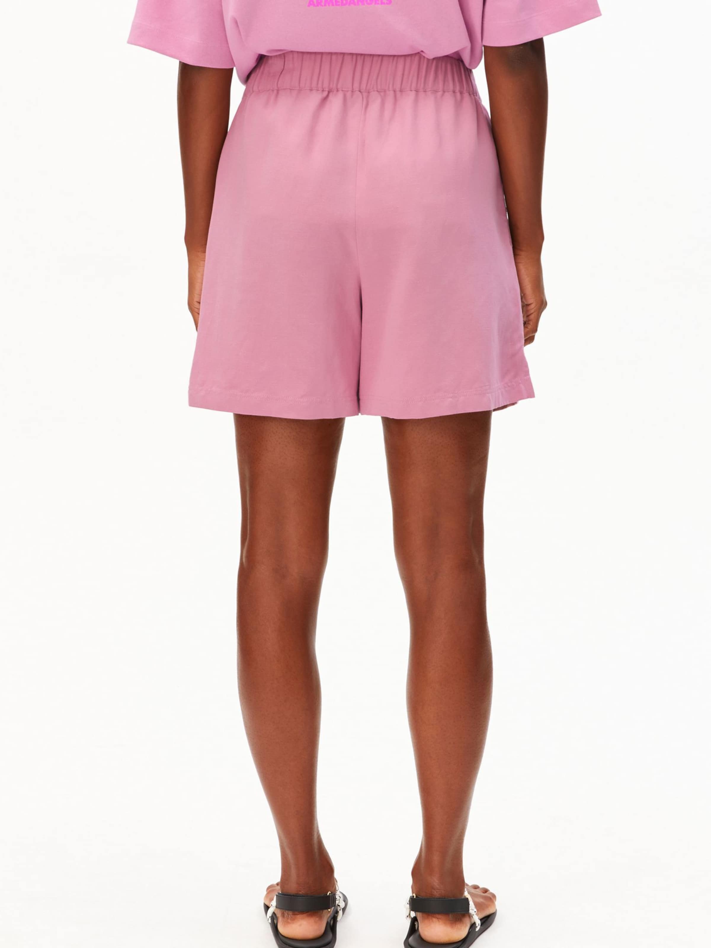 ARMEDANGELS Loose fit Trousers in Pink: front