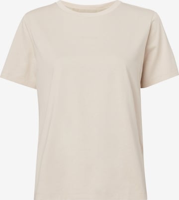 T-shirt Calvin Klein Curve en blanc : devant