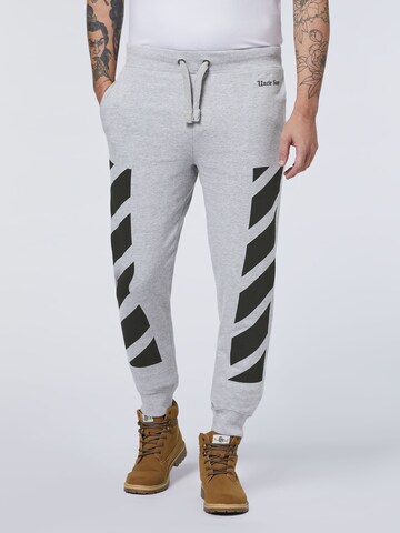 UNCLE SAM Tapered Pants in Grey: front