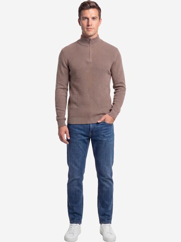 s.Oliver Pullover 'Basic'‌‌‌‌‌‌ in Braun