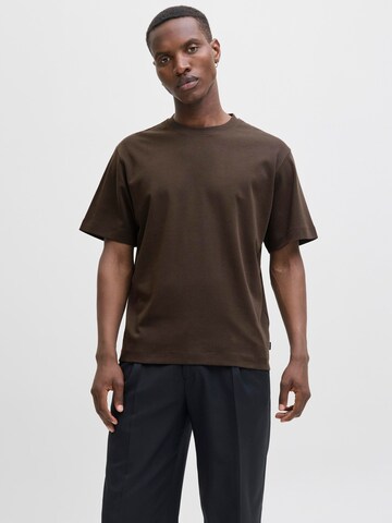 JACK & JONES T-Shirt 'JJEUrban Edge' in Braun: Vorderseite