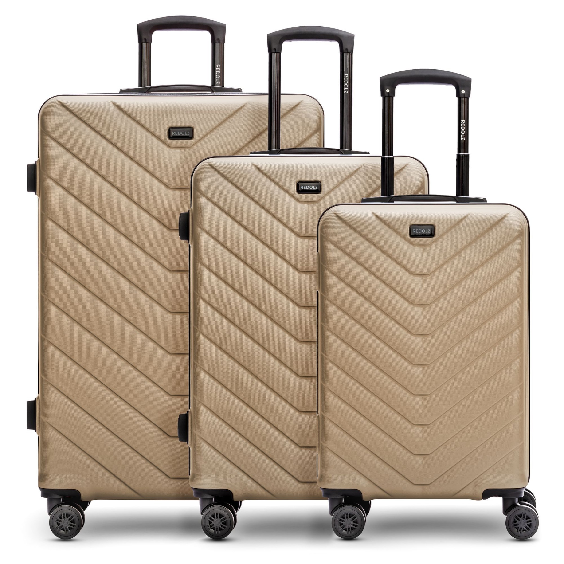 Redolz Suitcase Set in Beige: front