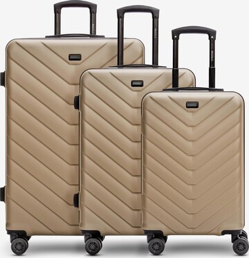 Ensemble de bagages Redolz en beige : devant