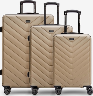 Redolz Suitcase Set in Beige: front