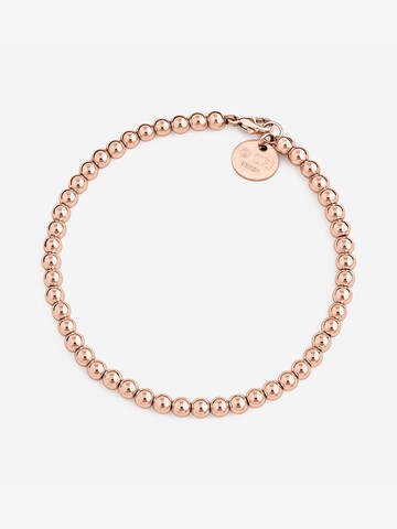 CLASSYANDFABULOUS Jewelry Bracelet 'Kugelarmband 4mm 14k Gold filled/ 14k Roségold filled/ 925 Sterling Silber' in Gold: front