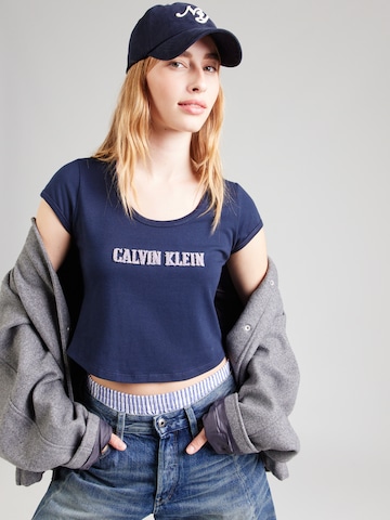 Maglietta di Calvin Klein Jeans in blu: frontale