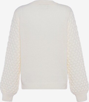 Pull-over faina en blanc