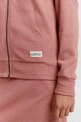 Oxmo Kapuzensweatshirtjacke 'Lova' in Pink