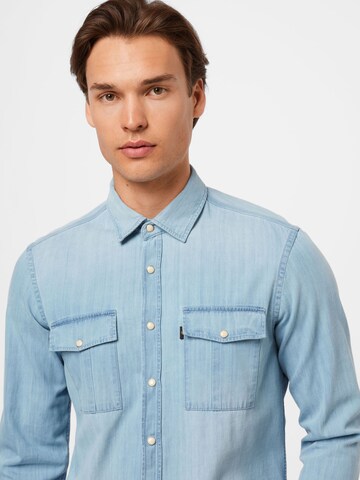 CAMEL ACTIVE Regular fit Button Up Shirt in Blue