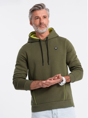 Sweat-shirt 'SSNZ-22FW-006' Ombre en vert : devant