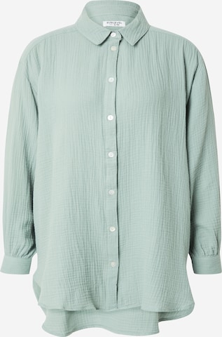 Sublevel Bluse in Grün: Vorderseite