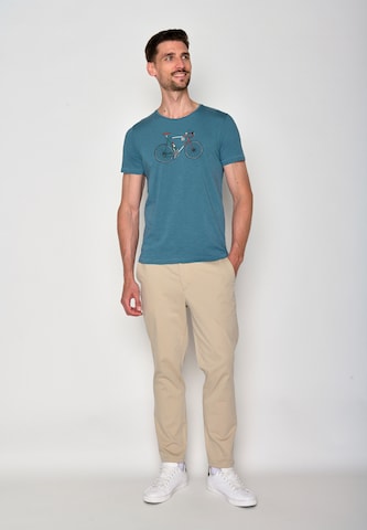 GREENBOMB Shirt 'Bike Enzo' in Blauw