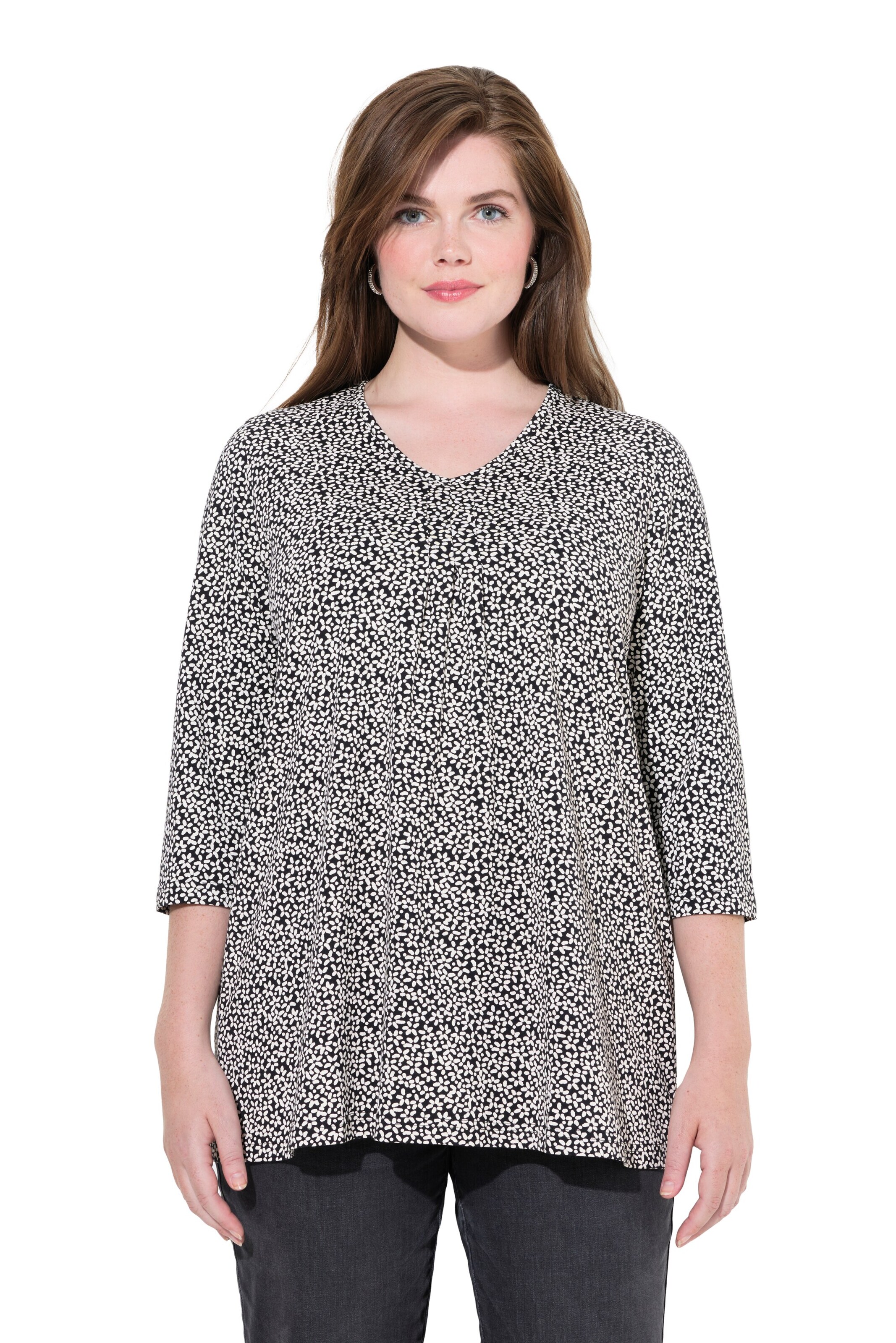 Ulla Popken Tričko - Čierna: predná strana