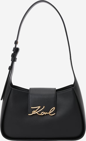 Borsa a spalla di Karl Lagerfeld in nero: frontale