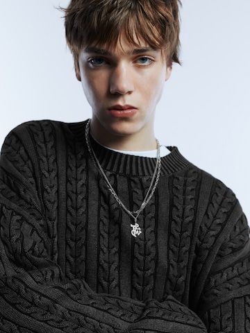 Pull&Bear Trui 'STWD' in Zwart