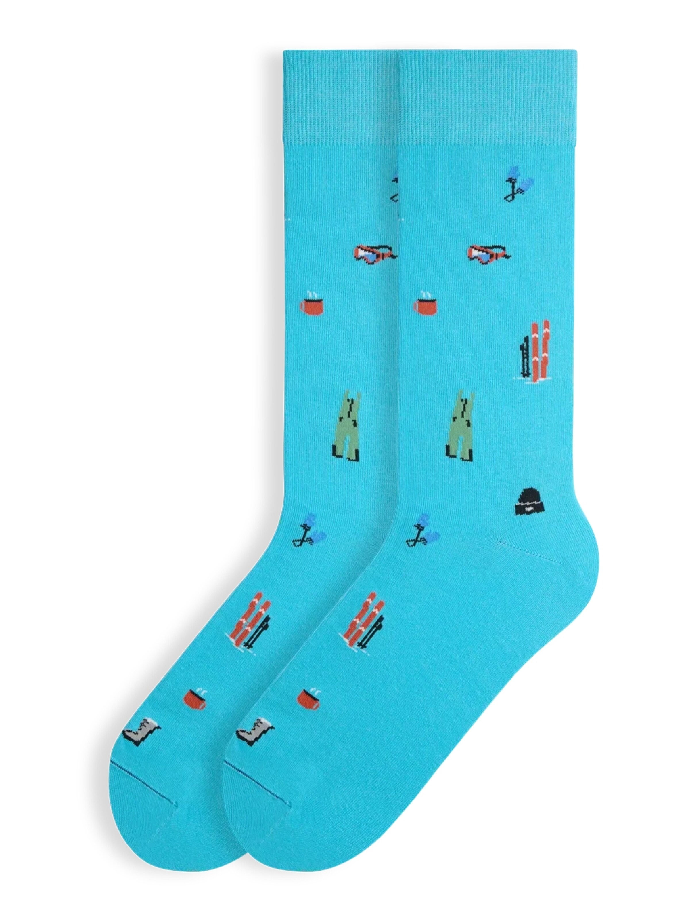Von Jungfeld Socks 'Signature Icons' in Blue: front