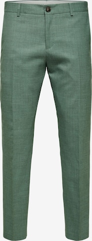 SELECTED HOMME Regular Pleated Pants 'OASIS' in Green: front