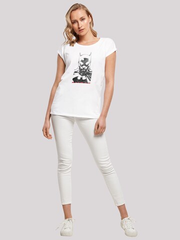 F4NT4STIC Shirt 'DC Comics Batman Solid Stare' in Wit