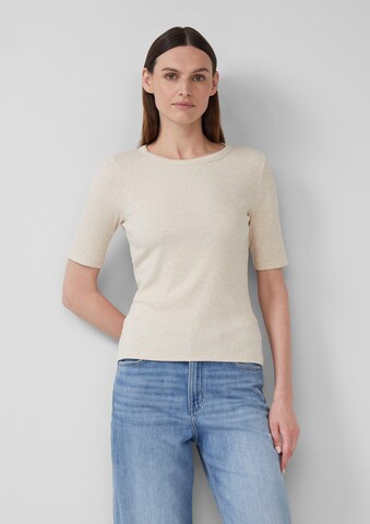 s.Oliver Shirt in Beige: voorkant