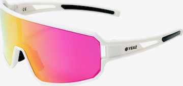 balts YEAZ Sporta saulesbrilles 'Sunwave': no priekšpuses