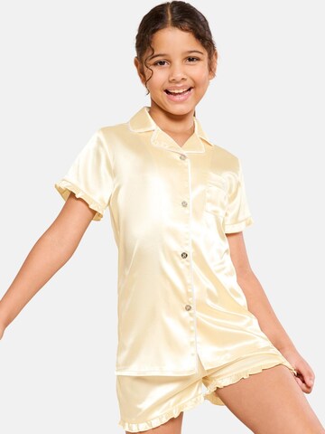 Lipsy Pajamas in Yellow: front