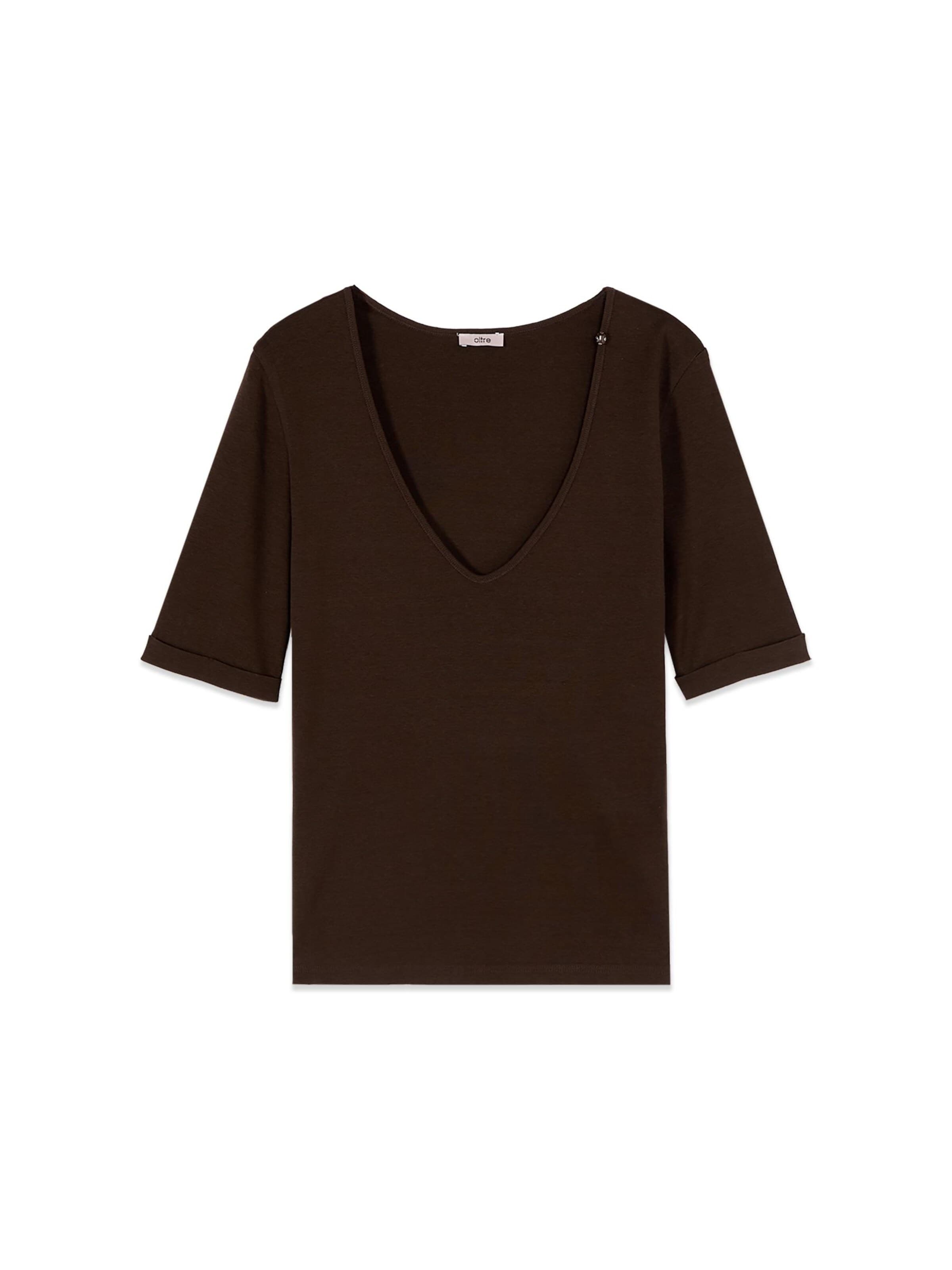 oltre Shirt in Bruin: voorkant
