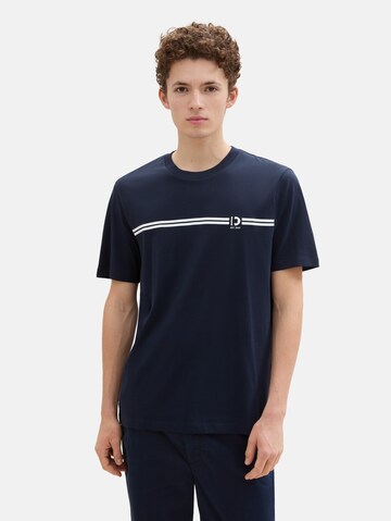 TOM TAILOR DENIM T-Shirt in Blau: Vorderseite