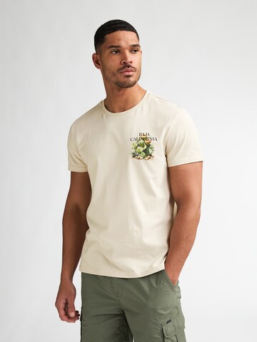 T-Shirt 'Magma' Petrol Industries en beige : devant