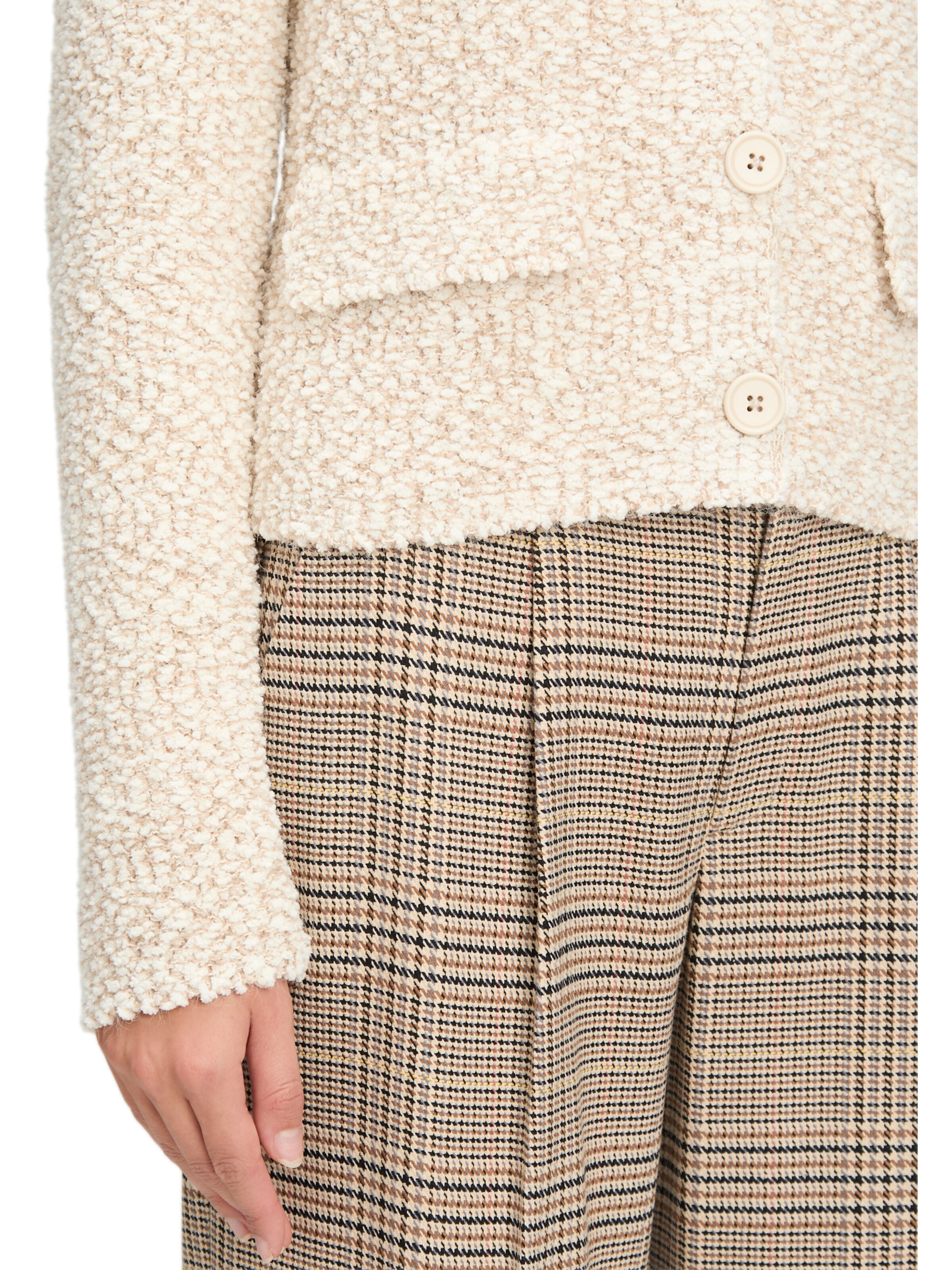 Cartoon Gebreid vest in Beige