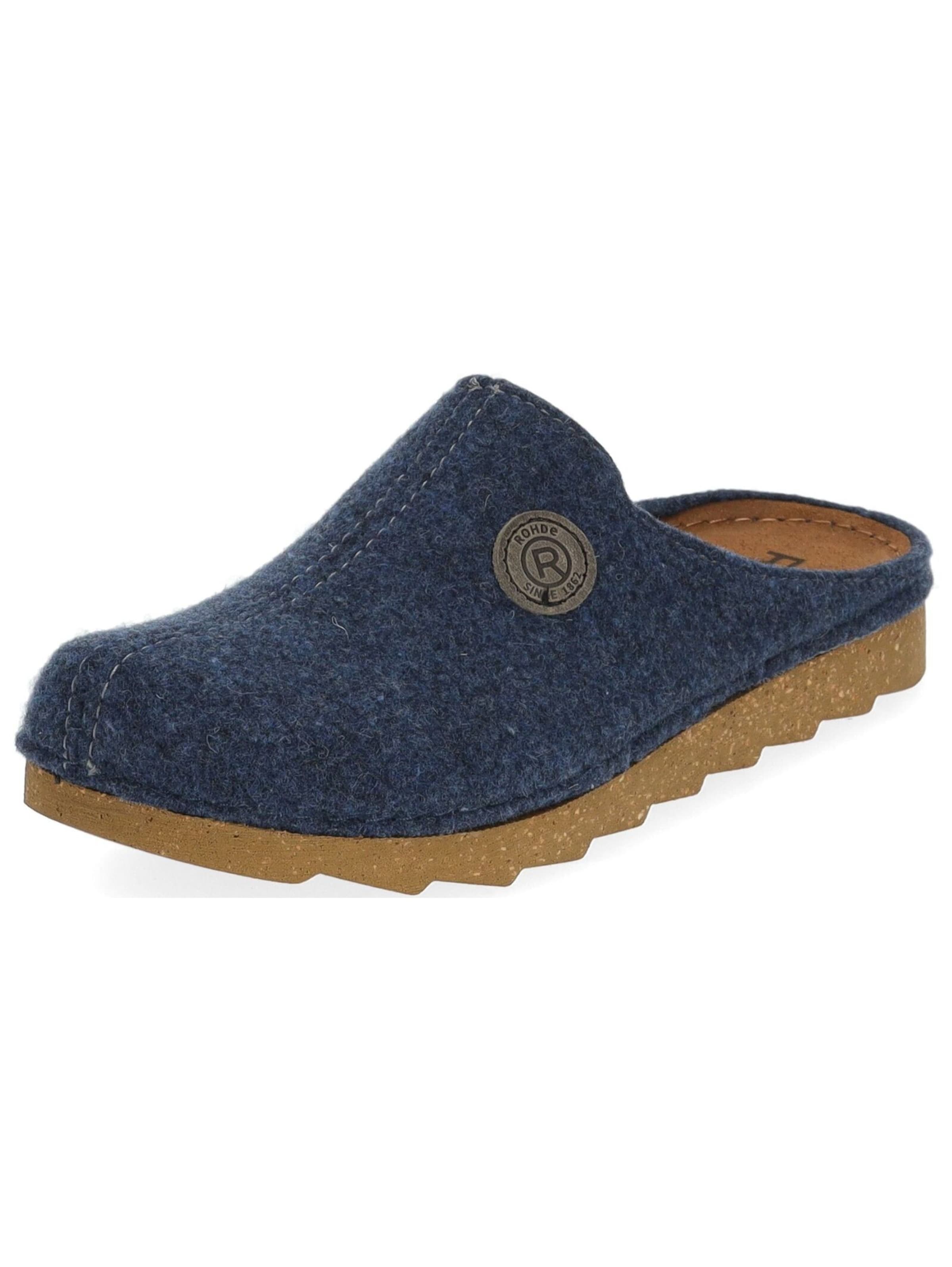 Pantoufle ROHDE en bleu : devant