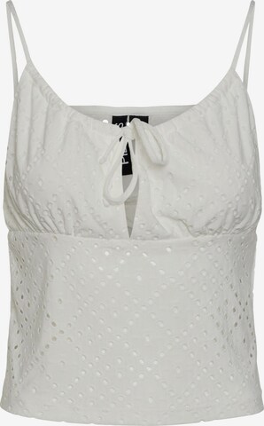 PIECES Top 'LUCA' in White: front