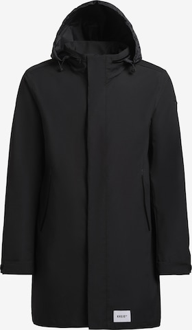 Cappotto di mezza stagione 'Yimm' di khujo in nero: frontale