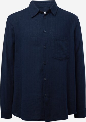 Regular fit Camicia 'Damon P' di Samsøe Samsøe in blu: frontale