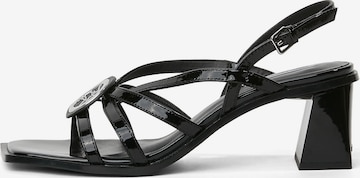 juoda Karl Lagerfeld Basutės su dirželiais 'BEKKI': priekis