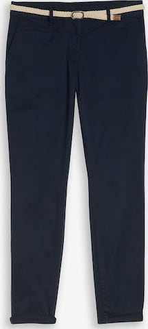 TOM TAILOR Chino kalhoty – modrá: přední strana