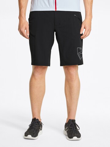 ZIENER Regular Workout Pants 'NONUS' in Black: front