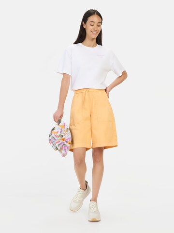 CAMEL ACTIVE Regular Bermuda Shorts mit elastischem Tunnelzug in Orange