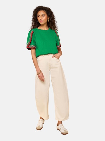 love & roses Majica | zelena barva: sprednja stran